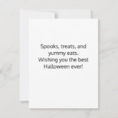 Carte Citrouille Halloween Funny Jack-o'-lantern (Dos)