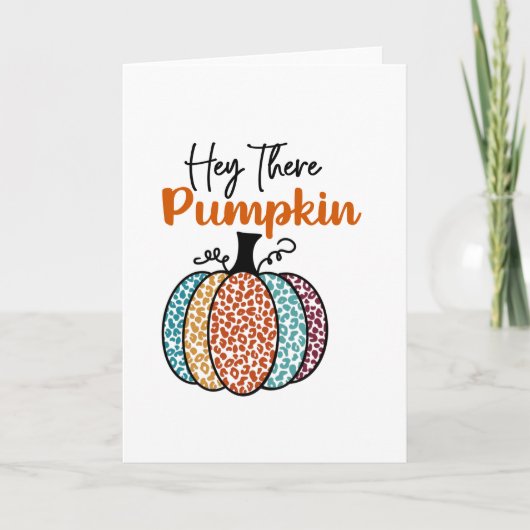 Carte Citrouille Hello | Cartes d'automne | Citrou (Devant)