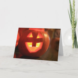 Carte Citrouille Jack-O-Lantern