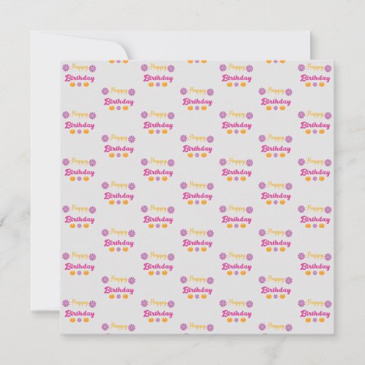 Carte Citrouille Joyeux anniversaire (Devant)