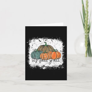 Carte Citrouille Léopard Bleu Automne Sa Tombe Yall Thal