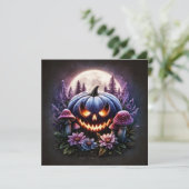 Carte Citrouille lumineuse (Debout devant)