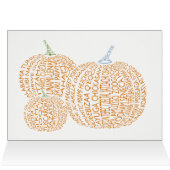 Carte Citrouille mondiale (Intérieur Horizontal (haut))