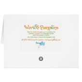 Carte Citrouille mondiale (Dos Horizontal)