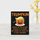 Carte Citrouille Orange À L'Extérieur Cadeaux De Hallowe (Fleur jaune)