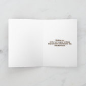 Carte Citrouille orange et anniversaire saisonnier de (Intérieur)