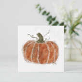 Carte Citrouille Orange Fall (Debout devant)