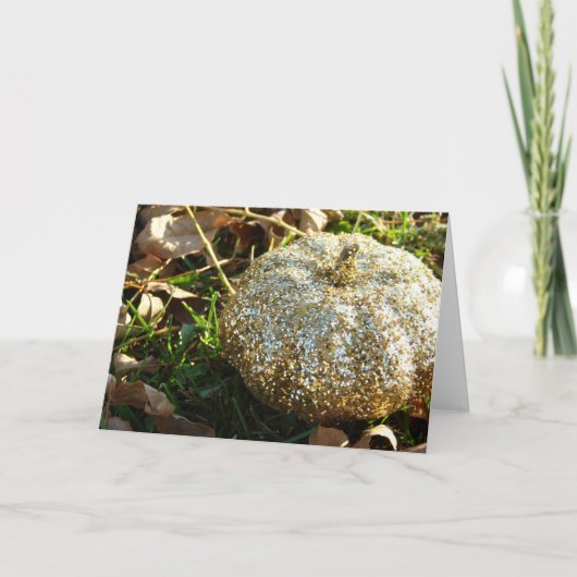 Carte Citrouille parties scintillant (Devant)