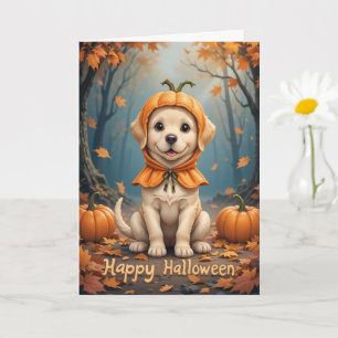 Carte Citrouille Patch Puppy Cuteness Overload Halloween
