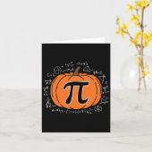 Carte Citrouille Pi Pie Math Enseignant Funny Halloween (Fleur jaune)