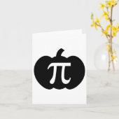 Carte Citrouille Pi Pie Math Enseignant Halloween Drôle  (Fleur jaune)