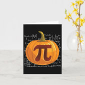 Carte Citrouille Pie Math Fun Halloween Thanksgiving Pi (Fleur jaune)