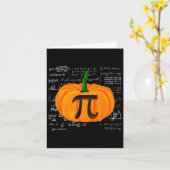 Carte Citrouille Pie Math Funny Halloween Thanksgiving P (Fleur jaune)