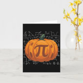 Carte Citrouille Pie Math Funny Halloween Thanksgiving P (Fleur jaune)