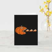 Carte Citrouille Pie Thanksgiving Day Fun Automne Automn (Fleur jaune)