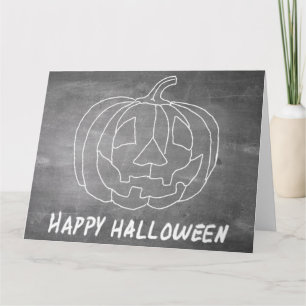 Carte Citrouille pour Halloween 1 aspect tableau