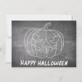 Carte Citrouille pour Halloween 3 aspect tableau (Devant)
