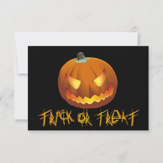 Carte Citrouille pour Halloween 6 (Devant)