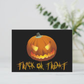 Carte Citrouille pour Halloween 6 (Debout devant)