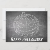 Carte Citrouille pour Halloween 6 aspect tableau (Devant)