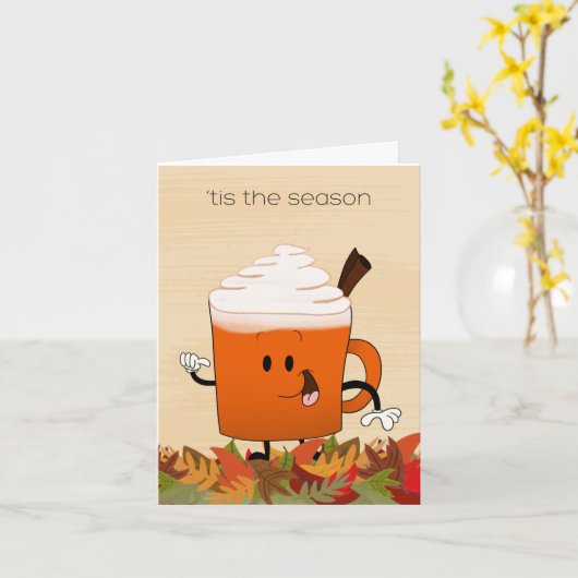 Carte citrouille Spice (Fleur jaune)