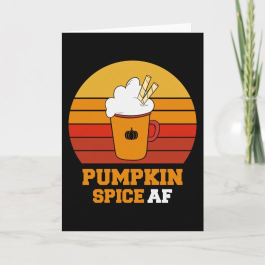 Carte Citrouille Spice Af Drôle Halloween (Devant)