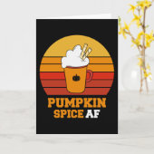 Carte Citrouille Spice Af Drôle Halloween (Fleur jaune)