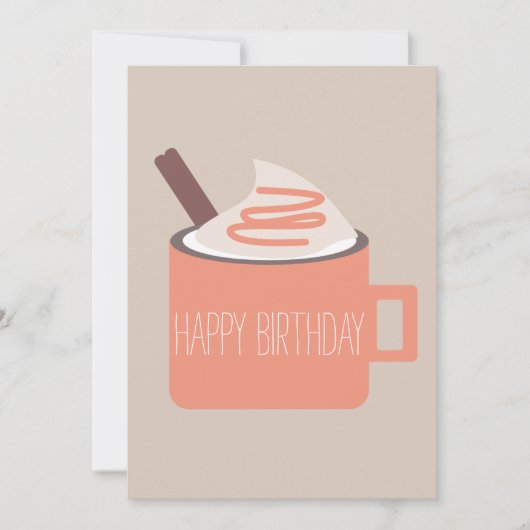 Carte Citrouille Spice Campfire Mug Anniversaire Ami (Devant)