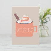 Carte Citrouille Spice Campfire Mug Anniversaire Ami (Debout devant)