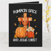 Carte Citrouille Spice et Jésus-Christ (Fleur jaune)
