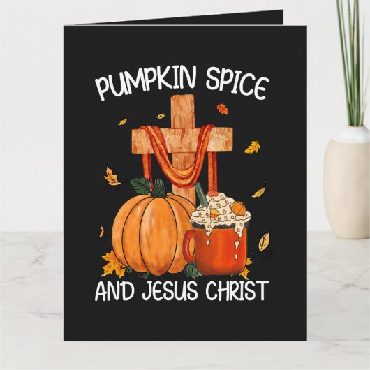 Carte Citrouille Spice et Jésus-Christ (Devant)