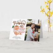 Carte Citrouille Spice & Tout Nice Photo Thanksgiving (Fleur jaune)