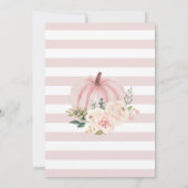 Carte Citrouille temps rose (Dos)