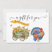 Carte Citrouille Turquie Thanksgiving automne (Devant)