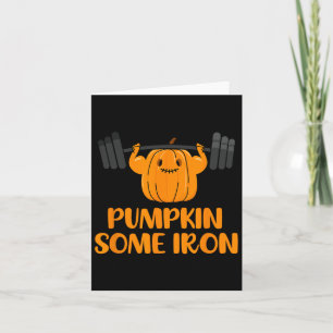 Carte Citrouille Un Peu De Fun Halloween Gym Entraînemen