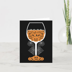 Carte Citrouille Vin Gl Spider Web Costume facile Hallow