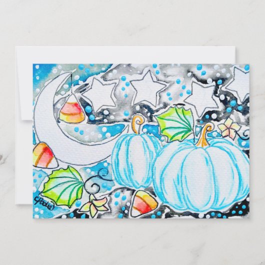 Carte Citrouilles bleues (Devant)