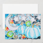 Carte Citrouilles bleues (Devant / Derrière)