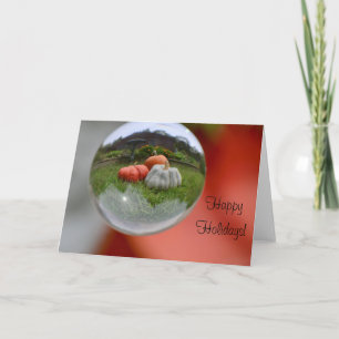 Carte Citrouilles Dans Une Boule De Cristal