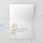 Carte Citrouilles d'automne et chocolat chaud pensant à (Intérieur)