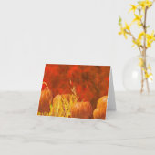 Carte CITROUILLES de chute (Fleur jaune)