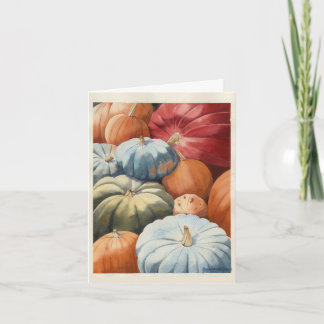 Carte Citrouilles de Thanksgiving