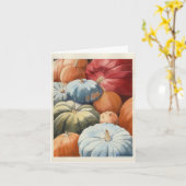 Carte Citrouilles de Thanksgiving (Fleur jaune)