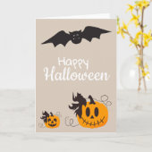 Carte Citrouilles d'Halloween (Fleur jaune)