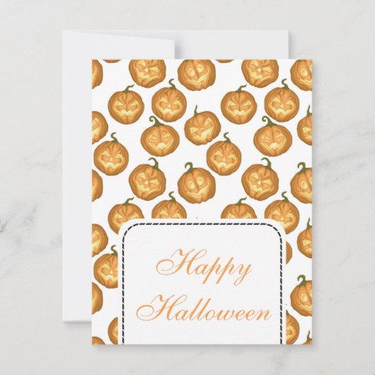 Carte Citrouilles d'Halloween (Devant)