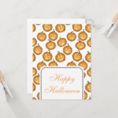 Carte Citrouilles d'Halloween (Devant/Arrière en situation)