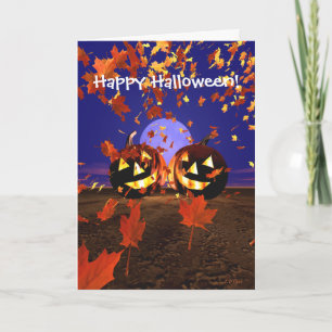 Carte Citrouilles d'Halloween