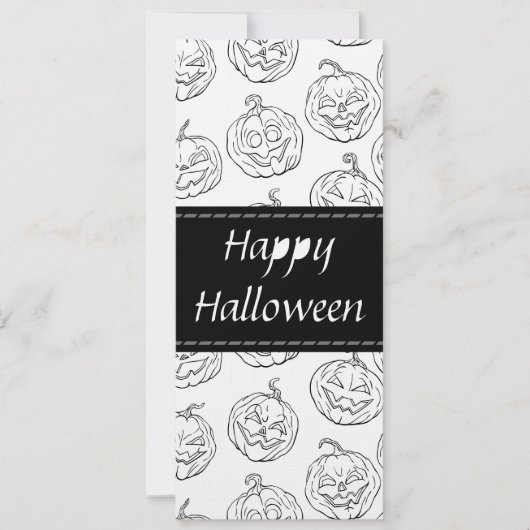 Carte Citrouilles d'Halloween (Devant)