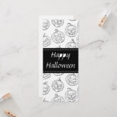 Carte Citrouilles d'Halloween (Devant/Arrière en situation)