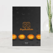 Carte Citrouilles d'Halloween Jack-o-Lantern (Dos)
